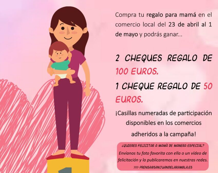 La campaña «Mamá Ramblera. ¡A ti te debo la vida entera!» fomenta las compras en el comercio local