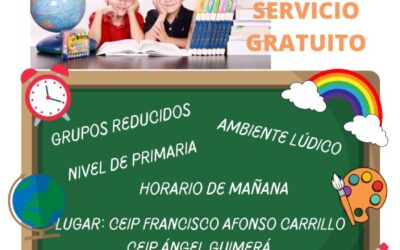 El curso de apoyo escolar persigue recuperar el tiempo perdido por la pandemia