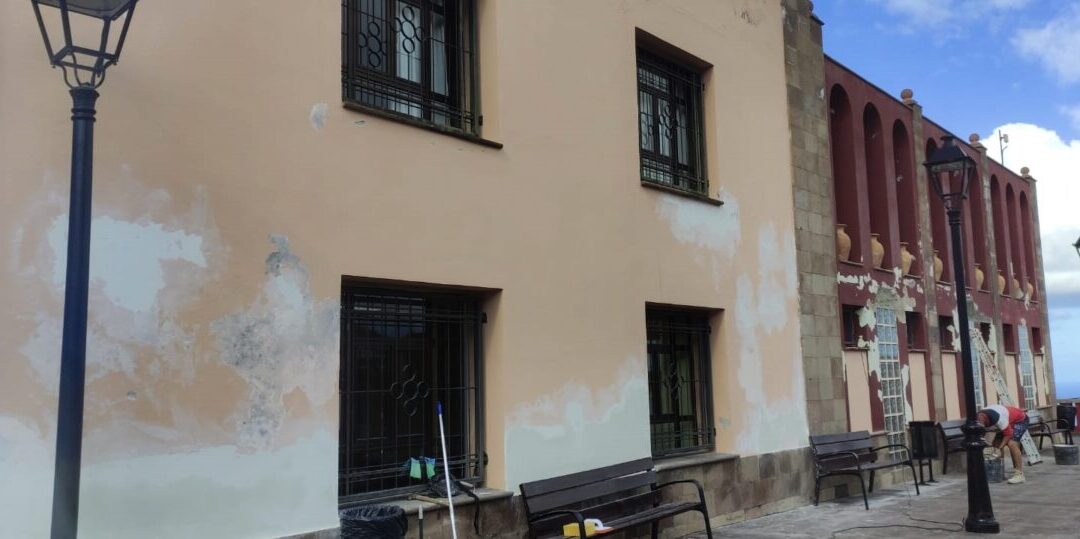 Obras para corregir las humedades del edificio de Servicios Sociales