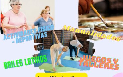 Actividades lúdico deportivas y artísticas gratuitas para los mayores de la Villa