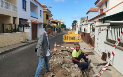Segunda fase de las obras de sustitución de la red de suministro de agua de una decena de calles