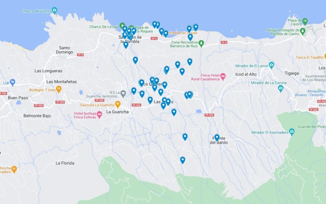 Un mapa digital ubica más de medio centenar de cruces por el Día de la Cruz