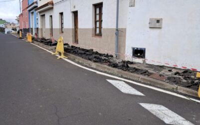 Nuevo acerado para la calle La Vera Alta