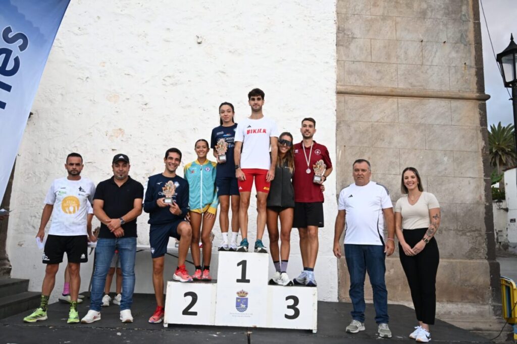Pódio de ganadores