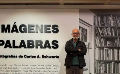 La Alhóndiga abre abril con la exposición “Imágenes Palabras” de Carlos Schwartz como antesala del Mes del Libro