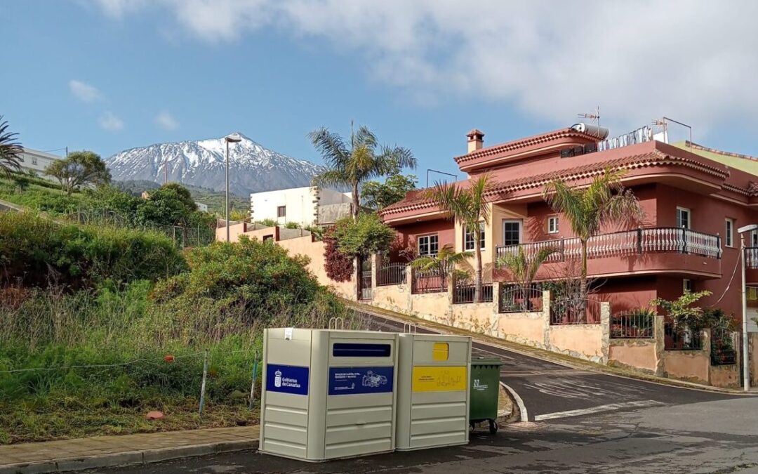 La Mancomunidad de municipios La Guancha-San Juan de la Rambla, incorpora 48 contenedores amarillos y azules para impulsar la recogida selectiva