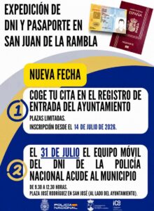 Cartel dni julio Cartel dni julio