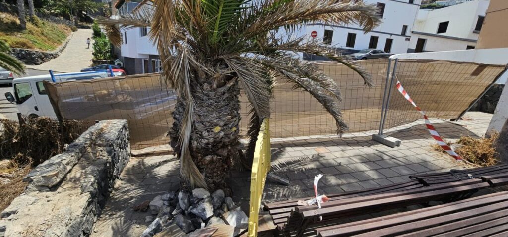 Obras en el mirador